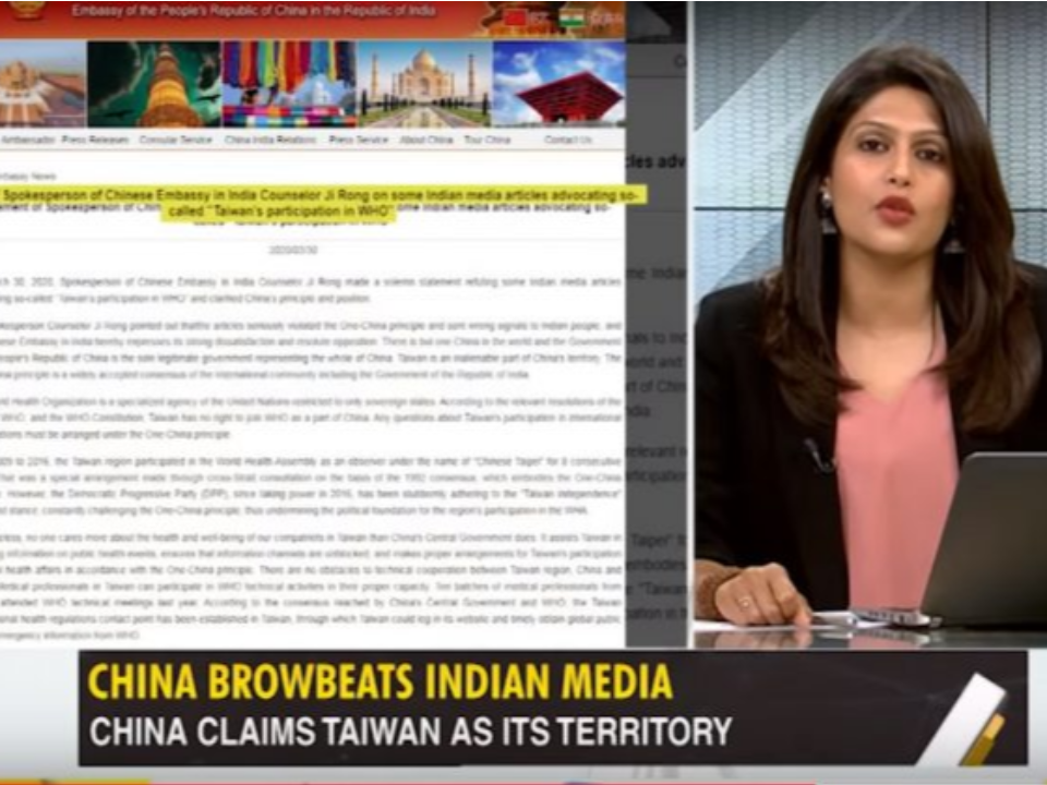 台灣進不了WHO！印媒踢爆「中國惡行」怒嗆：還恐嚇媒體