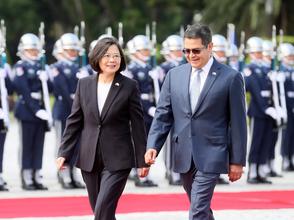 宏都拉斯總統訪台 總統府：深化兩國邦誼