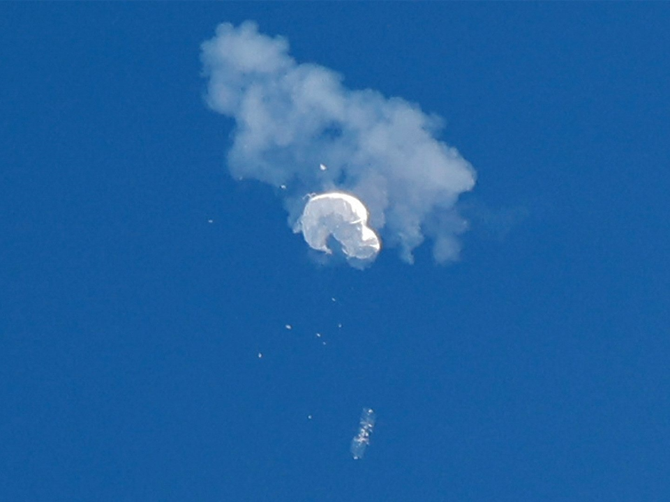 中國間諜氣球被擊落！美軍撈到「殘骸」