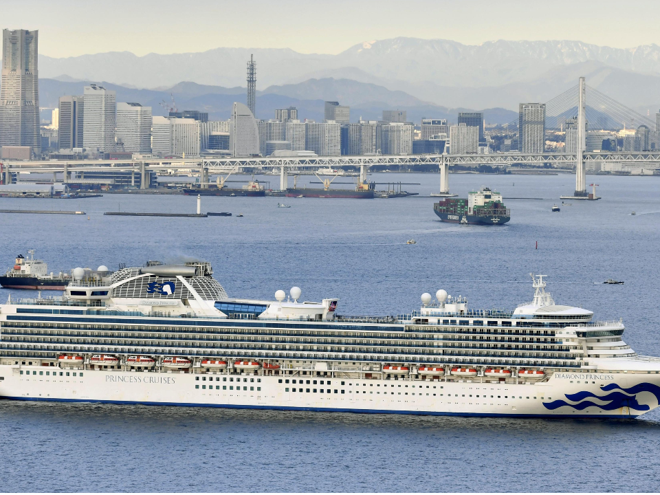「鑽石公主號」曾停靠 橫濱港隔8個月復航郵輪